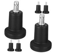 GALPADA 6Pcs Office Chair Casters Plug in Wheels Desk Chair Swivel Locking Wheels Stable Furniture Feet for Tile Laminate Floors Easy to Install Replacement Glides