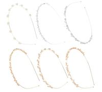 GALPADA 6pcs Pearl Design Headbands Metal Hair Accessories for Women Wedding, Comfortable Decorative Hairband to Create Beautiful Hairstyles for Special Occasions and Birthday