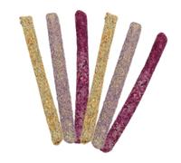 GALPADA 6pcs Pet Chew Sticks for Rabbits Guinea Pigs and Hamsters, Natural Timothy Hay and Clover Flower Snacks, Small Animal Teeth Grinding Treats and Enrichment Toys