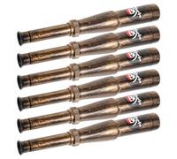 GALPADA 6pcs Pirate Monocular Telescope Set, Portable Plastic Single-tube Spyglass for Pirate Party Supplies, Compact Retractable Telescope Favor for ’ Adventure Play