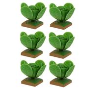 GALPADA 6Pcs Realistic Cabbage Models for Veg Playthings for DIY Table Decor Educational Fake Food for Pretend Play and Imaginative Fun