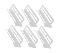 GALPADA 6pcs Refrigerator Dividers Plastic Adjustable Clip Fridge Organizer for Kitchen Storage Durable Nontoxic Material Fit for All Models Flexible Sections for Food and Beverage