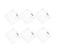 GALPADA 6pcs Replaceable Bird Cage Door with Spring Wire, Abs Plastic Pet Cage Door Accessories for Birdcage Replacement, Prevents Escapes, Suitable for Pet Birds and Birdcages