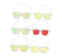 GALPADA 6Pcs Reusable Eye Cooling Masks Lightweight Gel Eye Pads for Fatigue Relief Hot Cold Compress for Eyes for Indoor Outdoor Use