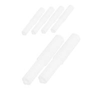 GALPADA 6pcs Roller Carton Core Rotating Shaft Toilet Paper Rod Mason Toilet Paper Roller Spindle Rod Holder Loaded Replacement Plastic White
