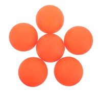 GALPADA 6pcs Roller Hockey Balls for Asphalt and City Surfaces, High Visibility Orange Pvc Balls with Low Bounce for Team Games and Extended Outdoor Hockey Adventures