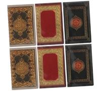 GALPADA 6pcs Scale Dollhouse Accessories Vintage Red Green Yellow Books for Dollhouse Decor Tiny Library Reading Room Models and Easy to Arrange