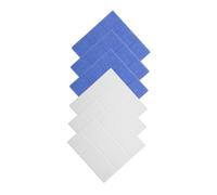 GALPADA 6pcs Self Adhesive Felt Board Tiles Blue White Removable Photo Wall Panels for Lounge Office Versatile Bulletin Board for Notes Memos and Decorative Display