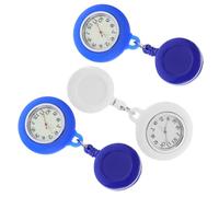 GALPADA 6pcs Silicone Nurse Watch Portable Pocket Watch Stretchable Fob for Doctors Nurses Random Style