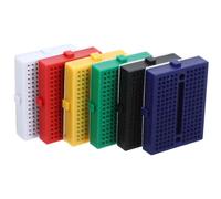 GALPADA 6pcs Small Laboratory Breadboards Solderless Experiment Boards with Secure Pins Multi-color for Science Projects and Circuit Testing