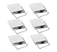 GALPADA 6pcs Stainless Steel Rug Hangers for Wall Carpet Display Heavy Duty Clips for Hanging Rugs Tapestries and Home Decoration Easy Installation for Family Office and Hospitality Use