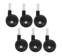 GALPADA 6PCS Stroller Wheels Replacement Wear-Resistant Silent Casters for Trolley Walker with Easy Detachable Straight Plugin Design for Quiet