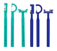 GALPADA 6pcs Tongue Exerciser Kit for Oral Muscle Exercises and Speech Therapy, Assorted Colour, Made of Sturdy Pp and Metal, Enhances Oral Health and Supports Speech Clarity
