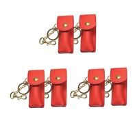 GALPADA 6pcs Travel Toiletry Bag Women Girls Makeup Lipstick Keychain Holder Storage Pouch Lip Balm Case