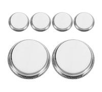GALPADA 6Pcs Trumpet Valve Caps and Finger Buttons Replacement White Shell Material Brass Instrument Accessories for Trumpet Repair and Maintenance in Band and Orchestra Use