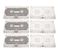 GALPADA 6pcs Vintage Blank Cassette Tapes DIY Crafting Material Decorative Empty Cassette Tape for Home Wall Hanging and Handcraft Decoration