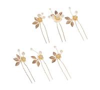 GALPADA 6pcs Wedding Hairpins Elegant Bridal Hair Accessories for Women Chic Four Leaf Clover Design for Weddings Parties Special Occasions