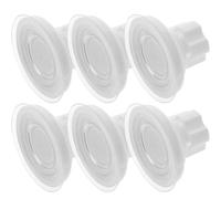 GALPADA 6pcs White Abs Perch Suction Cups for Birds and Small Pet Nest, Lightweight Knob Sucker Easily Fixed on Smooth Surfaces like Glass Or Metal for Multi-scene Use