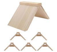GALPADA 6pcs Wooden Pigeon Stand Solid Wood Birds Perch Platform Tabletop Bird Roost Holder Pigeon Perch for Parrots Dove Birdcage Accessories Stand Wooden Standing