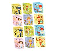 GALPADA 6sets Dress Up Sticker Puzzle Interactive Career Exploration for Engaging DIY Activity for Family Bonding for Birthday Parties and School Events