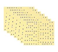 GALPADA 7 Pcs Guitar Fingerboard Sticker Professional and Practical Design Yellow Adhesive Stickers Easy to Assemble Helps Master The Fretboard for Guitar Learning