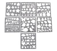 GALPADA 7 Pcs Needle Felting Mold Templates Wool Felt Applique Stencils DIY Craft Stencil Kit for Beginners Felting Tools for Shaping Felt Craft Projects and Handmade Decorations