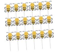 GALPADA 72pcs Bee Themed Cupcake Toppers with Picks Birthday Party Decorations for Showers and Holiday Celebrations Easy to Use Whimsical Honeybee Cake Inserts