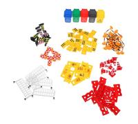 GALPADA 75pcs Traffic Signs Cones Playset Early Learning Traffic Awareness for Road Signs for Preschool Sensory Play