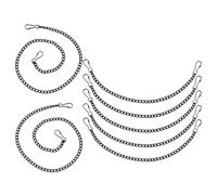 GALPADA 7Pcs Hanging Chain Hooks Kit Iron for Stained Glass Window and Plant Basket 25Cm 50Cm Lengths with Sturdy Construction for Garden and Indoor Hanging