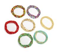 GALPADA 7PCS Multi-layer Waist Chain Body Beads Handmade Glass Beads Waist Decor for Women Summer Beachwear Bikini Fashion Accessory