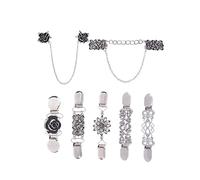 GALPADA 7pcs Retro Alloy Clothing Duckbill Clip Set Elegant Collar Clips for Sweaters Scarves Coats Practical Fashion Accessory for Unique Style