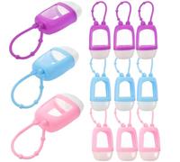 GALPADA 7pcs Silicone Hand Dispenser Bottles 30ml Small Empty Bottles with Cover Reusable and Convenient for Carrying Can Attach to Gym Bags or Diaper Bags Random Color