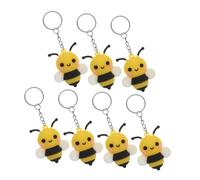 GALPADA 7pcs Small Bee Keychain Charms Set Bee Themed Party Decorations and Purse Key Chain Decor for and Filling