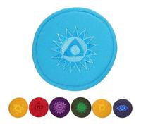 GALPADA 7pcs Tibetan Singing Bowl Cushions Sound Bowl Pads with Delicate Embroidered Polyester Design Protective and Decorative for Meditation and Sound Baths