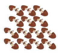 GALPADA 8 Pairs Sew-on Toggle Closure Buttons in Coffee Colour, Made with Pu Leather and Cotton Thread, Classic Style Coat Replacement Buttons for DIY Sewing and Revamping Coats