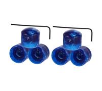 GALPADA 8 Pcs Adjustable Blue Electric Guitar Potentiometer Knobs with Wrenches Volume Control Replacement for Bass Guitar Precise Sound Tuning Accessory for Practice and Live Performance