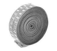 GALPADA 8-Row Silver Rhinestone Ribbon Roll 10 Yards DIY Bling Drill Mesh Wrap for Craft Decorations Party Embellishments