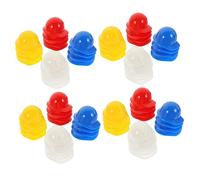 GALPADA 80pcs Mini Construction Helmet Hats Small Plastic Hard Hats for Dolls Pets Cake Decorations Red Blue Yellow White