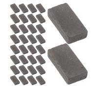 GALPADA 80pcs Miniature Simulation Bricks for Turtle Tank Habitat Décor, Grey Mini Fake Bricks for Fish Tank Landscaping and Terrarium Micro Landscape Decoration