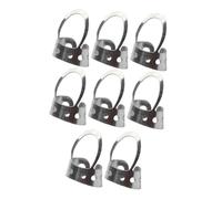 GALPADA 8pcs Adjustable Stainless Steel Thumb and Hollowed Index Finger Picks Set for Banjo and Guitar, Smooth Plectrum Accessories Suitable for String Instrument Playing in Uk