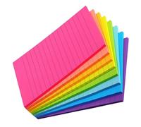GALPADA 8pcs Assorted Colour Small Memo Pads Portable Self-stick Note Pads with Lines for Leaving Messages Suitable for Work and Study