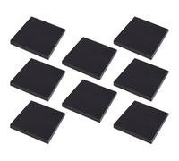 GALPADA 8pcs Black Self-adhesive Memo Notepads with Tearable Paper Sheets, Small Sticky Book Tabs for Smooth Writing, for Library and Home Use