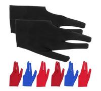 GALPADA 8pcs Elastic Yoyo Gloves Set for Men and Women Breathable Three-finger Design for Smooth Trick Performance Fit Snooker and Pool Game Accessories Washable Reusable Cue Gloves