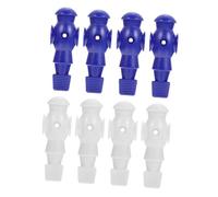 GALPADA 8Pcs Foosball Replacement Players Lightweight Resin Soccer Machine Parts Mechanical Dolls for Table Football Game Easy to Install Standard Blue White