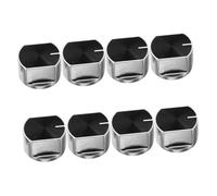 GALPADA 8pcs Gas Stove Knobs Metal Burner Dial Knob Top Cooktop Replacement for Stove Range Accessories