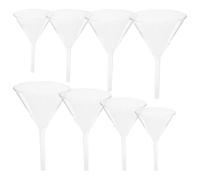 GALPADA 8pcs Glass Laboratory Funnels Set for Scientific Use, Made of Sturdy Borosilicate Glass, Efficient Storage and Safe Design, for Biological Research and Other Research Environments