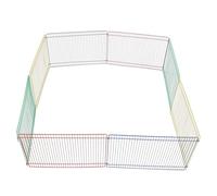 GALPADA 8Pcs Hamster Playpen Fence Panels Small Animal Exercise Enclosure for Guinea Pig Bunny Rabbit Cage Accessory Indoor Outdoor Safe Play Area