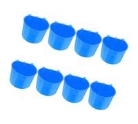 GALPADA 8pcs Hanging Water Feeder Bowls for Birds and Small Animals, Lightweight Pe Plastic Material, Easy Installation, Suitable for Pet Care and Home Use, 8.3x8.3x6cm Each