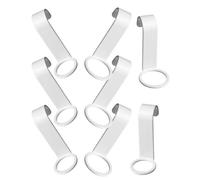 GALPADA 8pcs Kitchen Bottle Hooks Pump Bottle Rack Shower Gel Hooks Simple Abs Space-Saving Multipurpose White for Kitchen and Bathroom