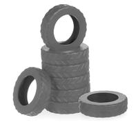 GALPADA 8pcs Large Silicone Luggage Wheel Covers Grey Φ50-63mm Noise Reduction Protective Sock for Suitcase Wheels Universal Fit for Travel